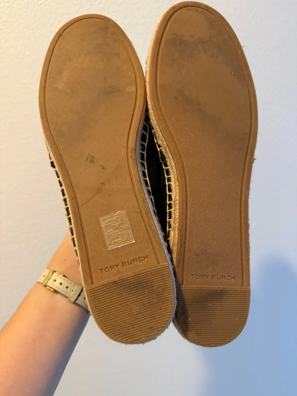 Tory Burch Size 10 Colorblock Flat Espadrilles - Picture 5 of 5